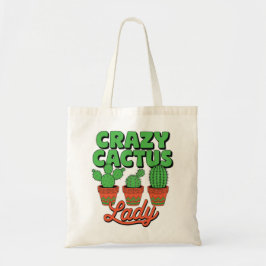 Bolsa Tote Doida Senhora do Cacto – Presente para Mãe de Plan