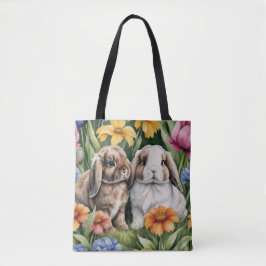 Bolsa Tote Dois coelhos de coelhinho