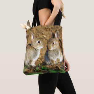 Bolsa Tote Dois coelhos do bebê