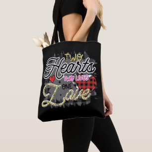 Bolsa Tote Dois Corações Vive Um Amor, Dia de os namorados