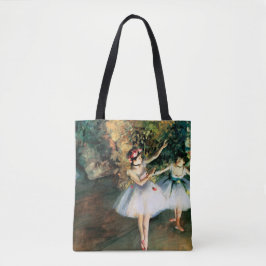 Bolsa Tote Dois dançarinos em um palco desgaseificam perto