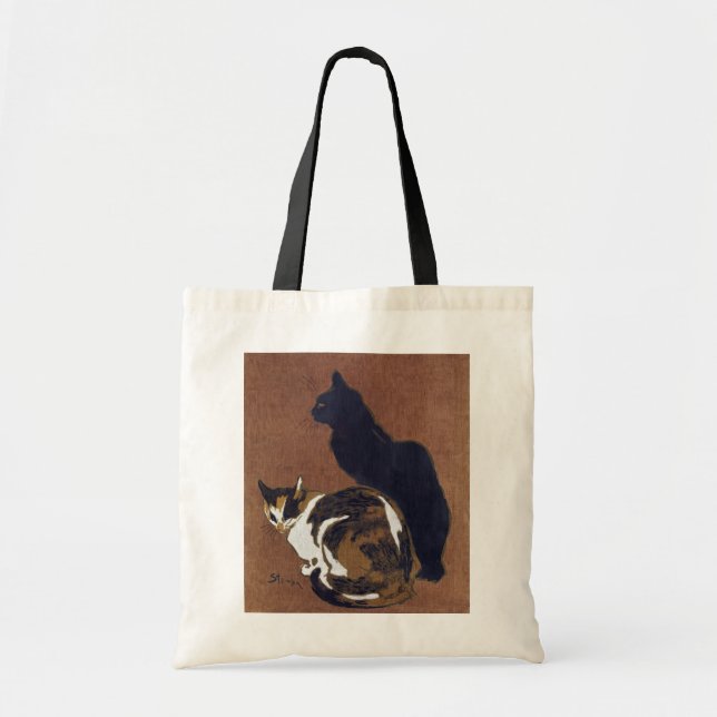 Bolsa Tote Dois Gatos, Alexandre Steinlen (Frente)
