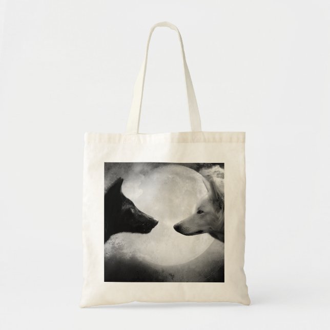 Bolsa Tote Dois lobos se encarando (Frente)