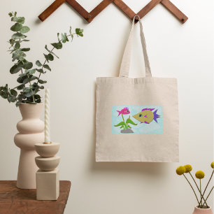 Bolsa Tote Dois Peixes Coloridos