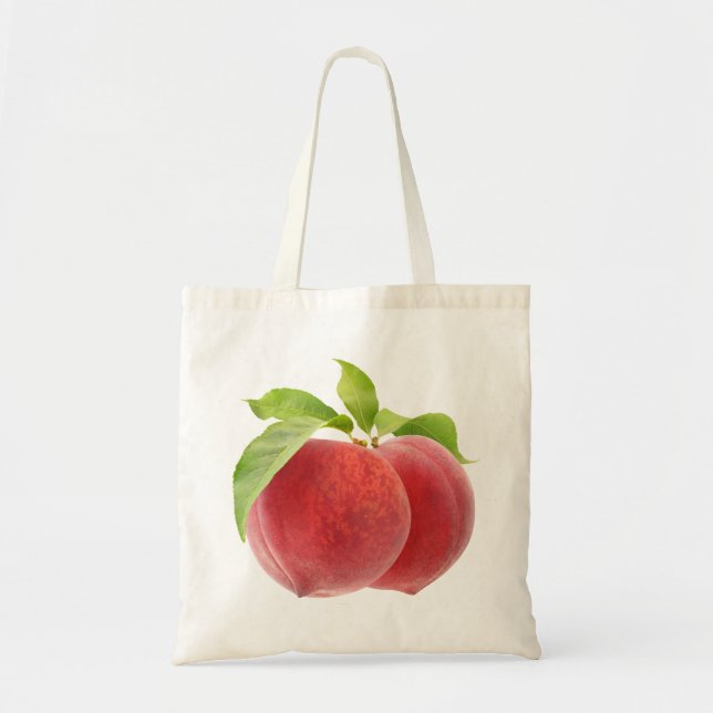 Bolsa Tote Dois pêssegos rosa (Frente)