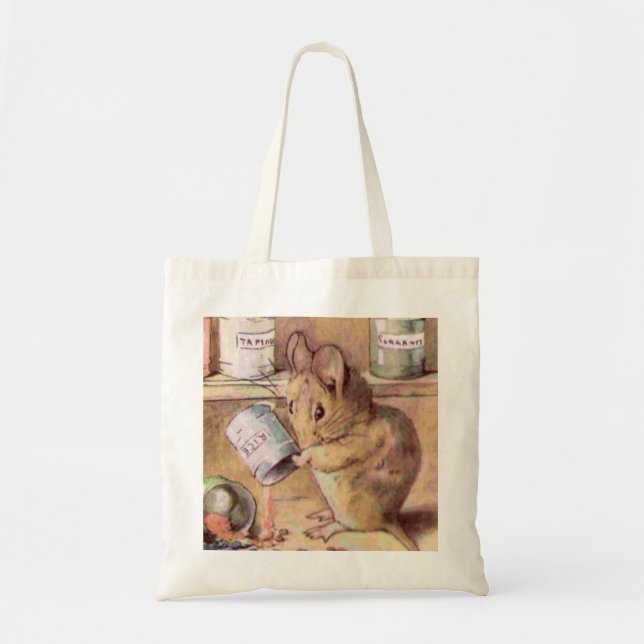 Bolsa Tote Dois ratos maus Beatrix Potter (Frente)