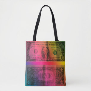 Bolsa Tote dólar arco-íris