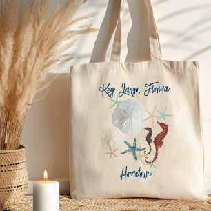 Bolsa Tote Dólares de Areia da Vida Marinha Florida Terra Nat