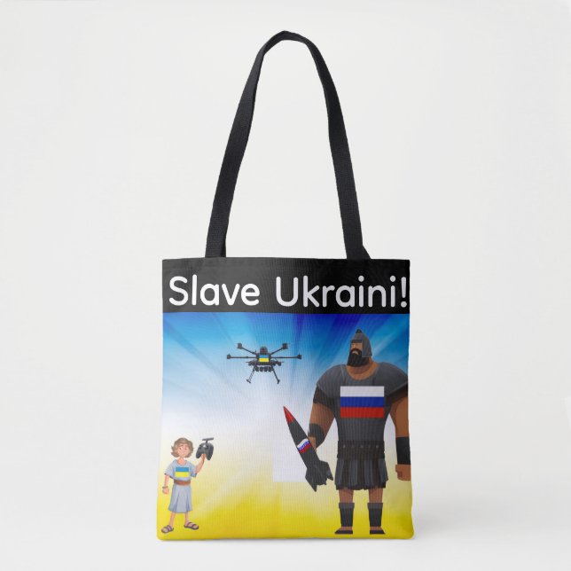 Bolsa Tote Dominância de drones ucranianos  (Frente)