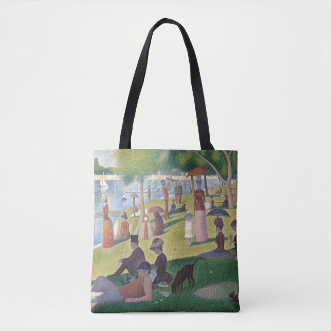 Bolsa Tote Domingo na pintura de La Grande Jatte Seurat (Frente)