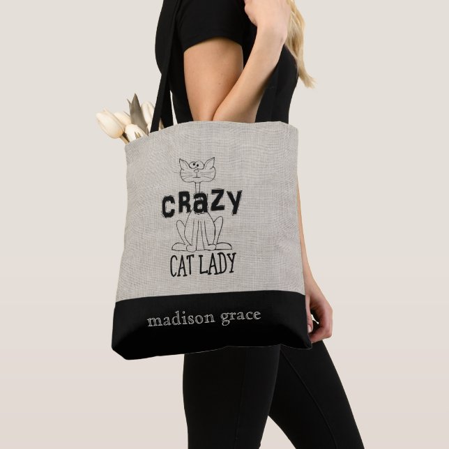 Bolsa Tote Dona Gata Louca (Close Up)