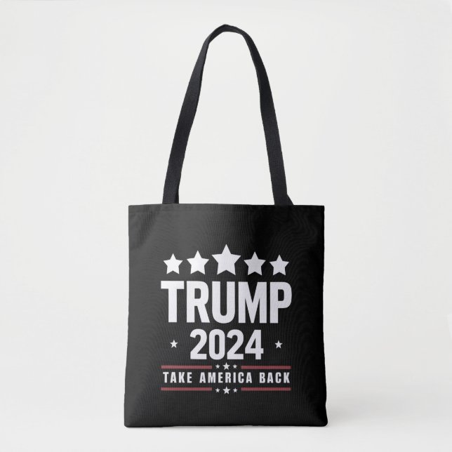 Bolsa Tote Donald Trump 2024 Retire a Eleição Americana (Frente)