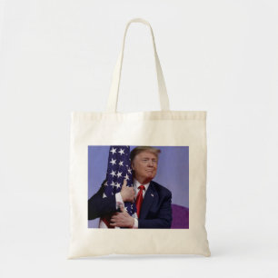 Bolsa Tote Donald Trump e a Bandeira