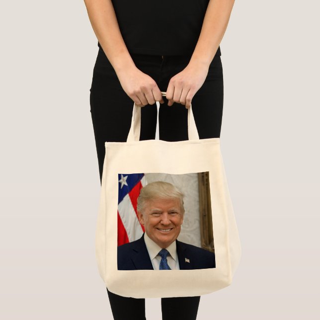 Bolsa Tote Donald Trump Presidencial Retrato Tote Bag (Frente (produto))