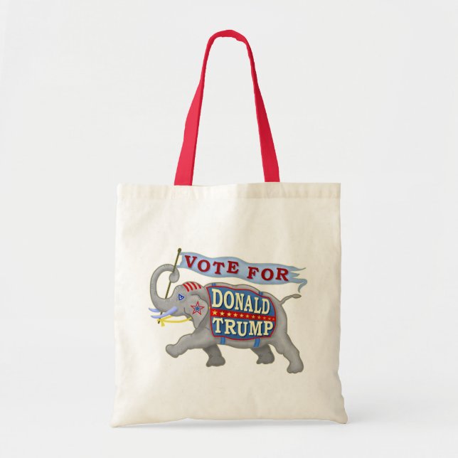 Bolsa Tote Donald Trump Presidente 2024 Elefante Republicano (Frente)