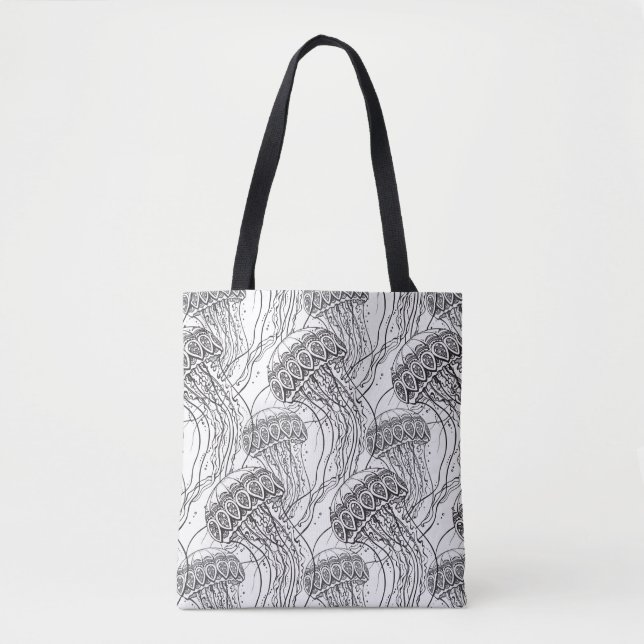Bolsa Tote Doodle 2 das medusas (Frente)