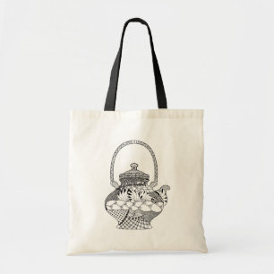 Bolsa Tote Doodle do bule