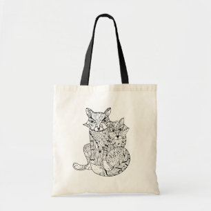 Bolsa Tote Doodle do Fox de Boho