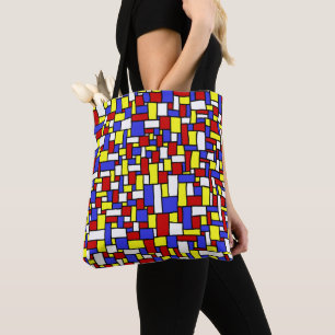 Bolsa Tote Doodle inspirado na Mondrian