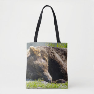Bolsa Tote Dormindo no Alaska Grizzly Bear