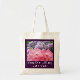 Bolsa Tote Dormir com meus Melhores Amigos! Sacolas Flores