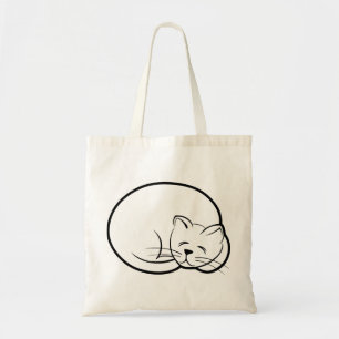 Bolsa Tote Dormir Gato Linha Gato Armo Retro Felino