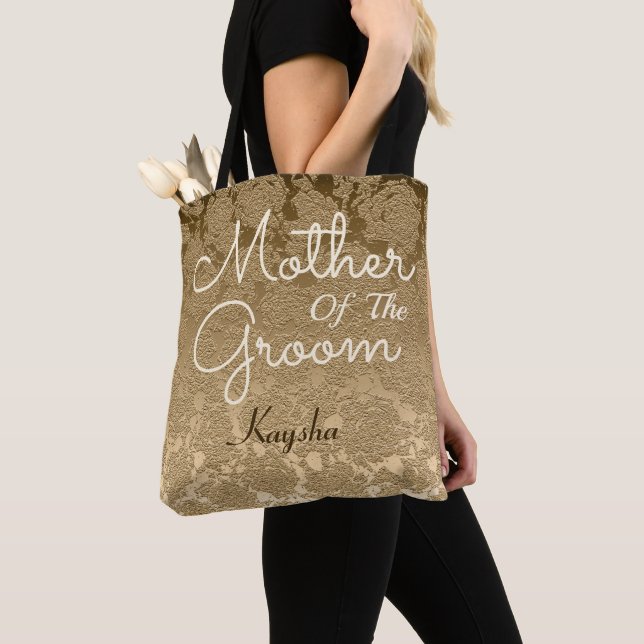 Bolsa Tote Dourada Mãe Do Casamento Elegante Da Noite (Close Up)