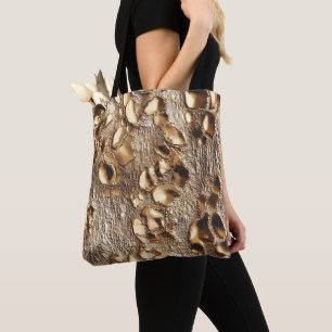 Bolsa Tote Douradas Manchas Metálicas Leopardo
