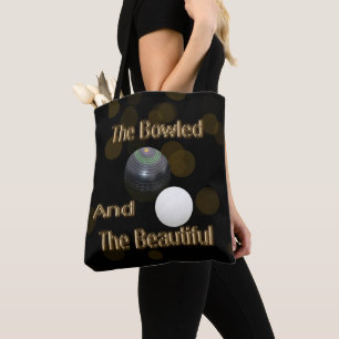 Bolsa Tote Douradas Tigelas De Lawn Boliches De Belo Design,