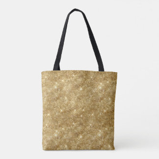 Bolsa Tote Dourado brilho