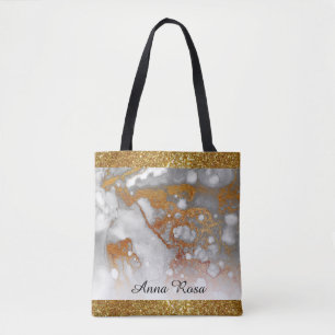 Bolsa Tote *~* Dourado brilho do Abstrato brilhante Dourado