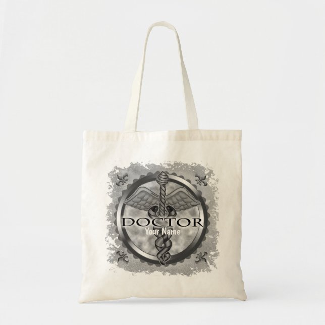 Bolsa Tote Doutor prata (Frente)