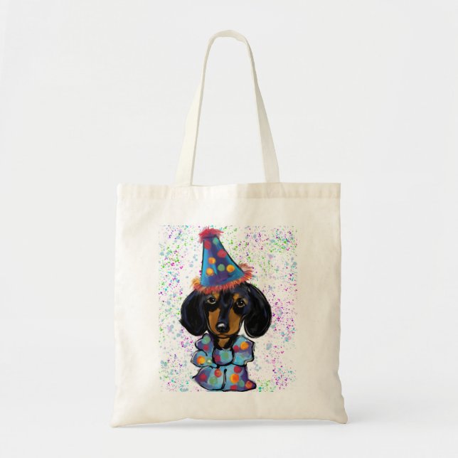 Bolsa Tote Doxie de Aniversário (Frente)