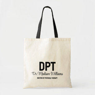 Bolsa Tote DPT Personalizado Doutorado em Presente de Terapia
