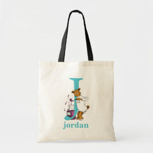 Bolsa Tote Dr. Seuss ABC: Carta J - Teal   Adicione seu nome