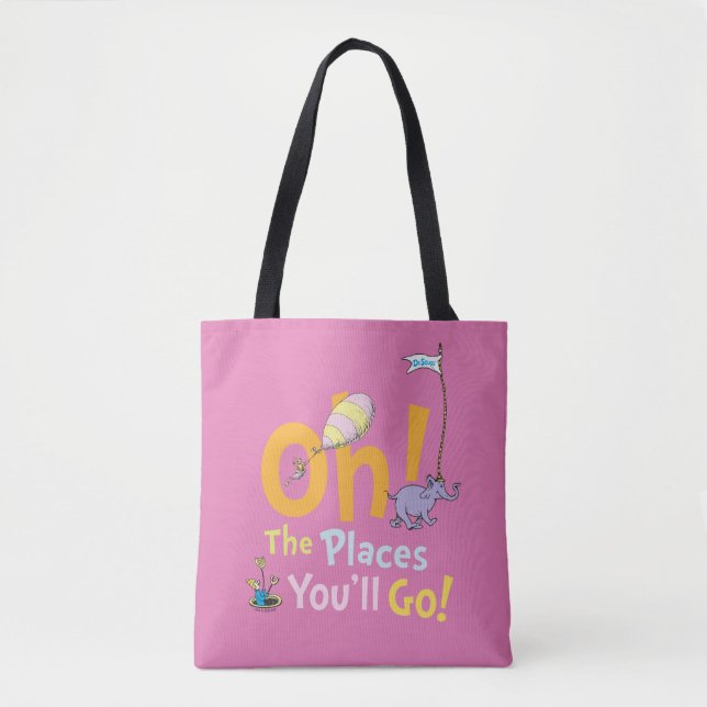 Bolsa Tote Dr. Seuss | Ah! O Desfile de Lugares (Frente)