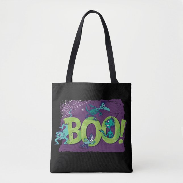 Bolsa Tote Dr. Seuss | BOO! Gráfico de Halloween (Frente)