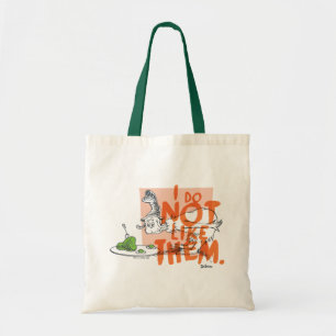 Bolsa Tote Dr. Seuss Cara-Eu-Sou "Eu Não Gosto"
