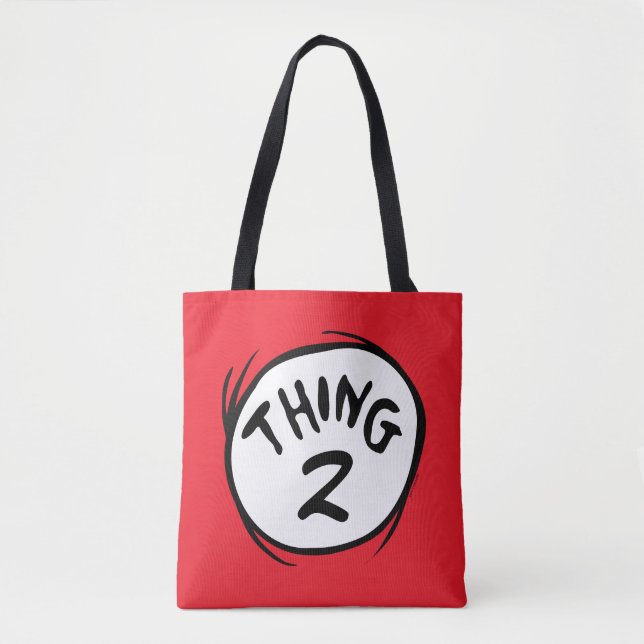 Bolsa Tote Dr. Seuss | Coisa Um Coisa Dois Personalizada (Frente)
