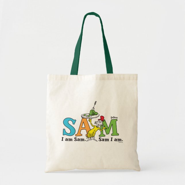 Bolsa Tote Dr. Seuss Eu Sou Sam. Sam, Estou. (Frente)