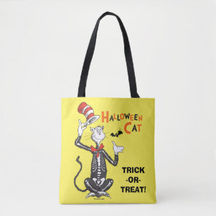 Bolsa Tote Dr. Seuss Gato de Halloween no Chapéu