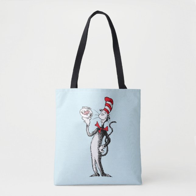 Bolsa Tote Dr. Seuss | Gato no Chapéu & Krinklebine (Frente)