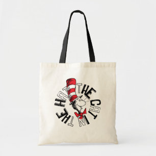 Bolsa Tote Dr. Seuss Gatos na Arte Arredondada do Chapéu