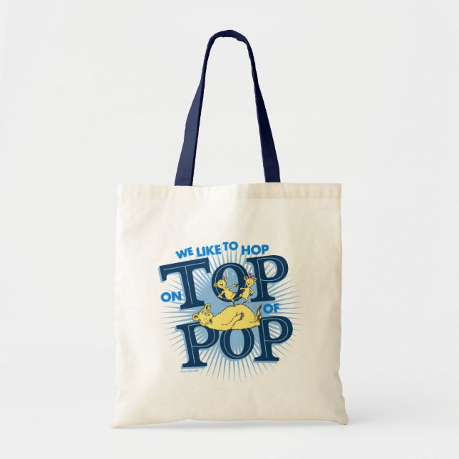 Bolsa Tote Dr. Seuss | Gostamos de Saltar em Cima do Pop (Frente)