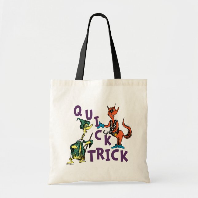 Bolsa Tote Dr. Seuss | Gráfico do Quick Trick Halloween (Frente)