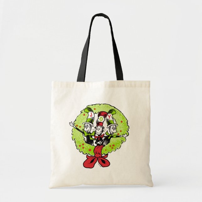 Bolsa Tote Dr Seuss | Grinch | Alegria de Natal em Quem-ville (Frente)