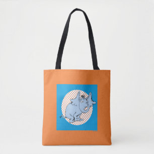Bolsa Tote Dr. Seuss Horton Ouve Um Quem Pontos Polka Laranja
