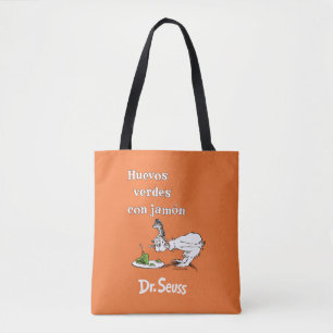 Bolsa Tote Dr. Seuss Ovos Verdes e Presunto em Espanhol