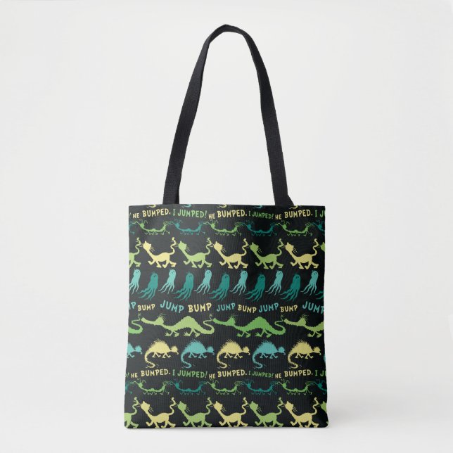 Bolsa Tote Dr. Seuss | Padrão de Halloween "Bump Jump" (Frente)