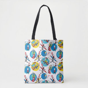 Bolsa Tote Dr. Seuss   Personagens Com Lápis Padrão